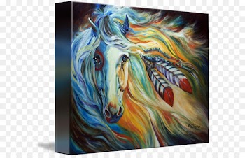 Horse Oil painting United States Art - War Horse 