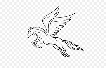 Horse Pegasus Drawing - Pegasus 