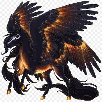Horse Pegasus Legendary creature DeviantArt - Vector gold Pegasus 