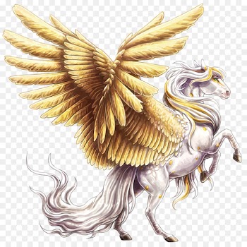 Horse Pony Pegasus - Golden Pegasus 