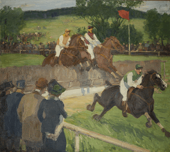 Horse Racing (1906) painting in high | Free Photo - rawpixel