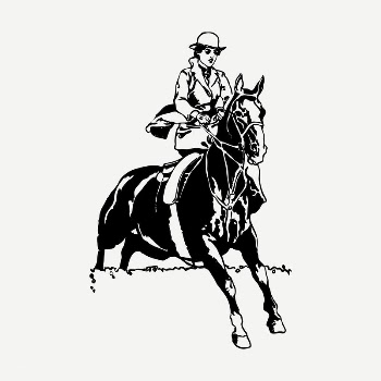 Horse rider drawing, illustration psd. | Free PSD - rawpixel