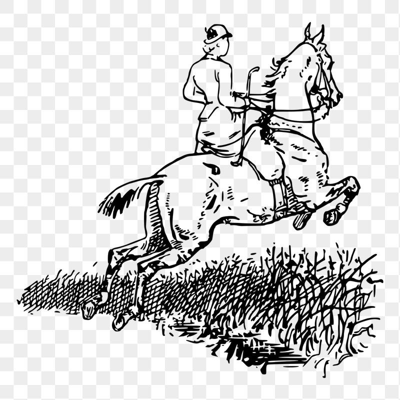 Horse riding png sticker illustration, | Free PNG - rawpixel