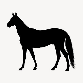 Horse silhouette clipart, animal illustration | Free Vector - rawpixel