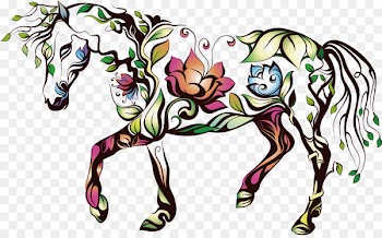 Horse Silhouette Royalty-free Illustration - Vector pattern horse 