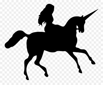 Horse Silhouette Unicorn Clip art - horse riding 