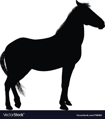  					Horse silhouette vector&nbsp;image														