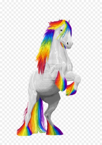 Horse Unicorn Rainbow Dash Pony Mane - horse 