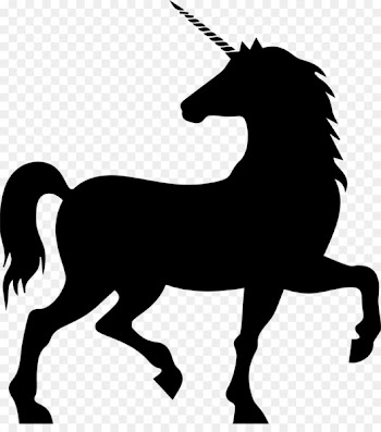 Horse Unicorn Silhouette Clip art - unicorn head 