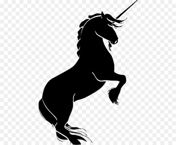 Horse Unicorn Silhouette Clip art - unicorn horn 