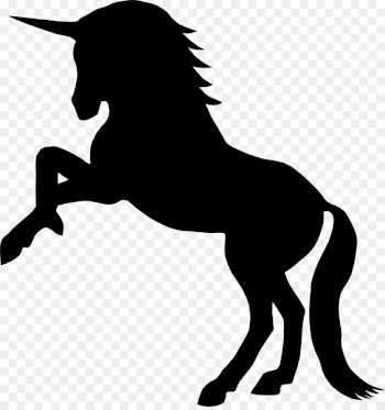 Horse Unicorn Silhouette Clip art - unicorn horn 
