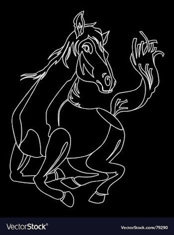 Horse vector image