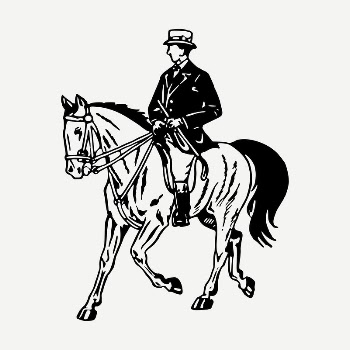 Horseback riding drawing, vintage illustration | Free PSD - rawpixel