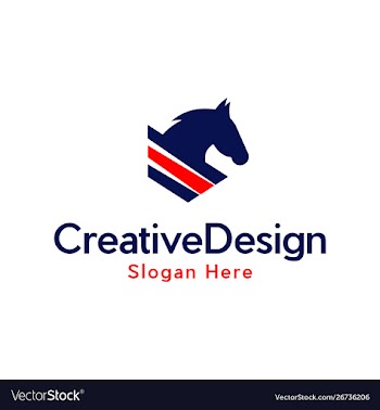 Horses animal wildlife freedom creative logo vector image