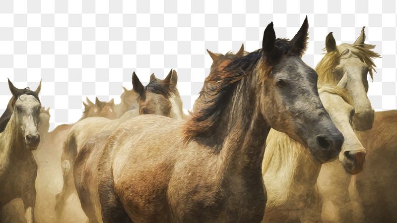 Horses png border sticker, animal, | Free PNG - rawpixel