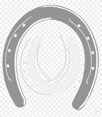 Horseshoe Animal Free Black White Clipart Images Clipartblack - Horse Shoe Graphic Design Tote Bag, Adult Unisex, Natural