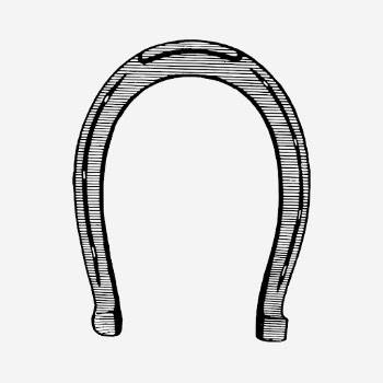 Horseshoe drawing, vintage object illustration. | Free Photo - rawpixel
