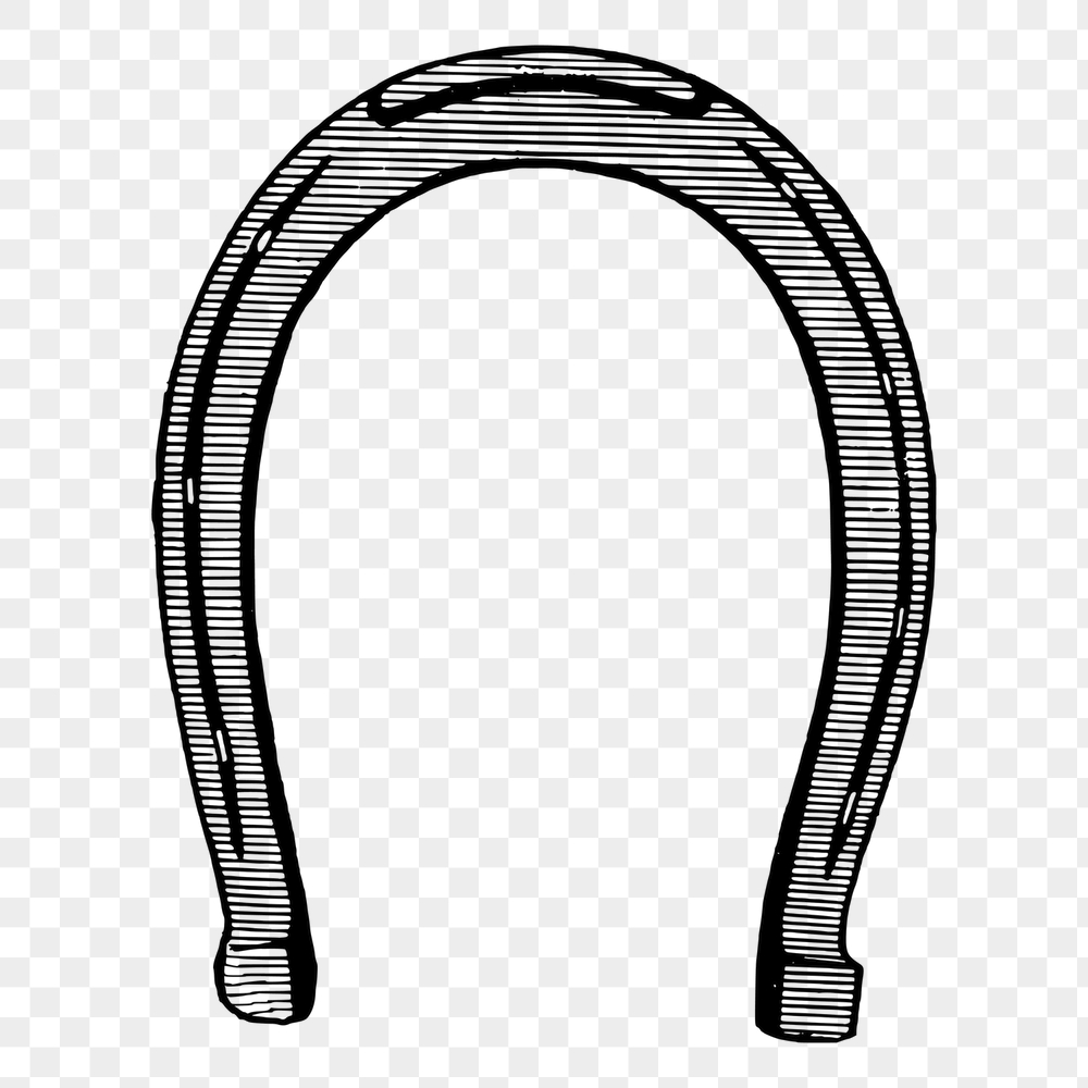 Horseshoe png sticker, vintage object | Free PNG - rawpixel