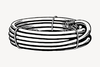 Hose clipart, gardening equipment illustration. | Free Photo - rawpixel