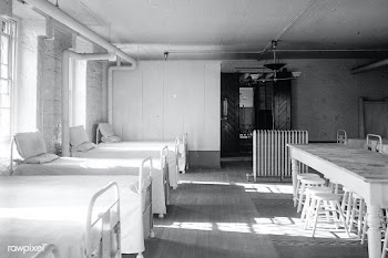Hospital at Blackwell's Island. Original from Library of Congress... | Free public domain photo - 2301125