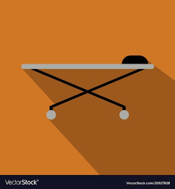 Hospital bed icon frame design vector image