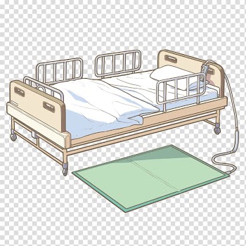 Hospital Nursing Nurse Bed frame Health Care, Nursing home transparent background PNG clipart