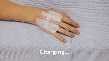 Hospital patient banner template, charging | Free Vector Template - rawpixel