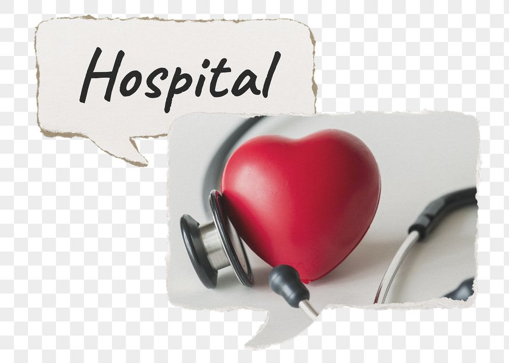 Hospital png speech bubble sticker | Free PNG - rawpixel