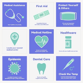 Hospital social media post template, | Free Vector - rawpixel