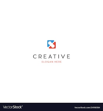 Hospitality puzzle creative business logo design vector image