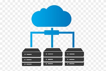 Hosted In The Cloud - Cloud Hosting Icon Png