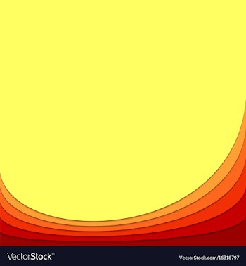 Hot abstract background from curved layers vector image