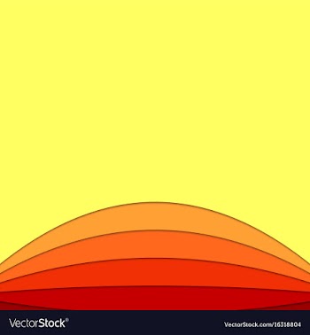 Hot abstract background from curved layers vector image