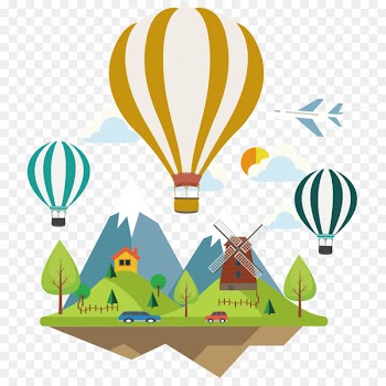 Hot air balloon Airplane Vector graphics Portable Network Graphics - hot air balloon 