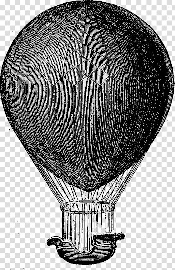 Hot air balloon Airship Aviation, hand painted vintage lace transparent background PNG clipart