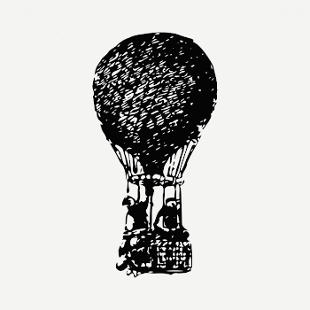 Hot air balloon  clipart, | Free PSD - rawpixel