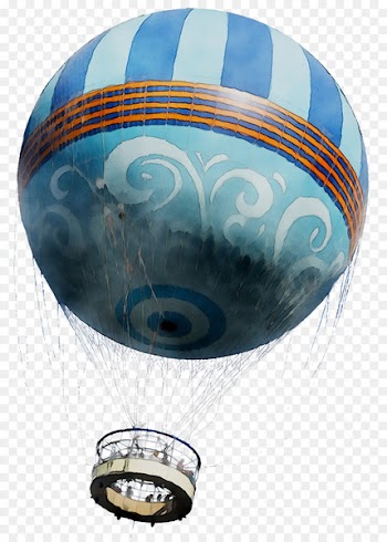 Hot air balloon Cobalt blue Product design -  