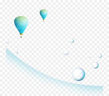 Hot air balloon Download Blue - Hot air balloon decorative elements 