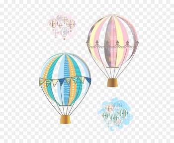 Hot air balloon Flight Airplane Clip art - Cartoon hot air balloon 