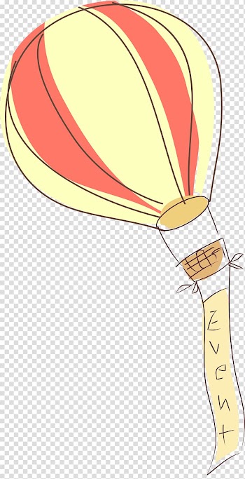 Hot air balloon , Hot air balloon banner transparent background PNG clipart