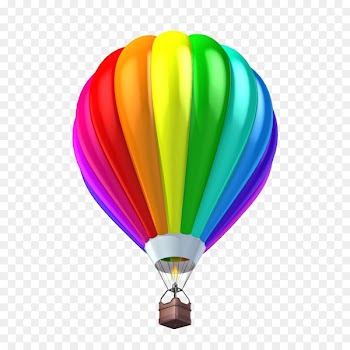 Hot air balloon Parachute Clip art - A colored hot air balloon 