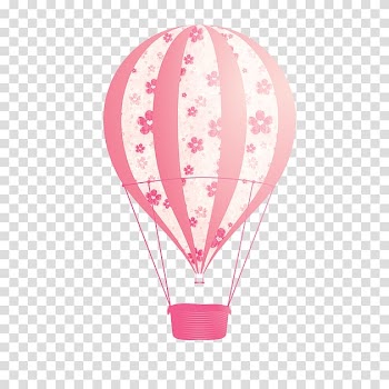 Hot air balloon Pink, pink balloon transparent background PNG clipart