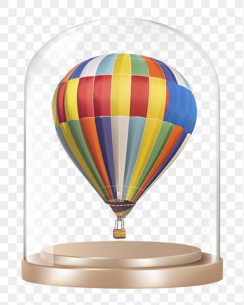 Hot air balloon png glass | Free PNG - rawpixel
