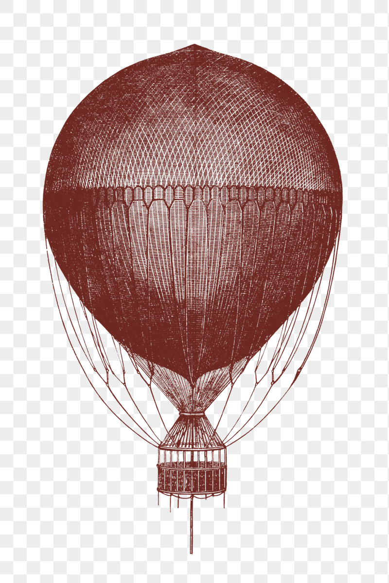 Hot air balloon png sticker, | Free PNG Illustration - rawpixel