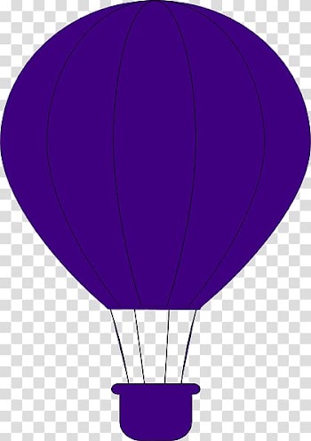Hot air balloon Purple , Purple Balloons transparent background PNG clipart