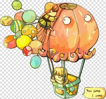 Hot air balloon Skirt Tutu , Cartoon hot air balloon transparent background PNG clipart