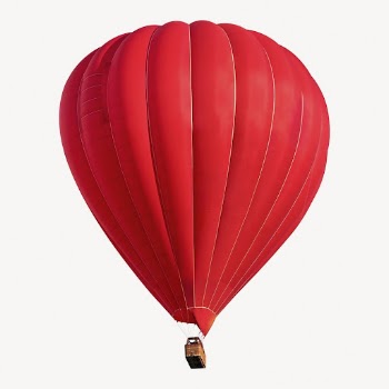 Hot air balloon sticker, travel | Free PSD - rawpixel