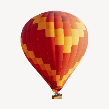 Hot air balloon sticker, travel, | Free PSD - rawpixel