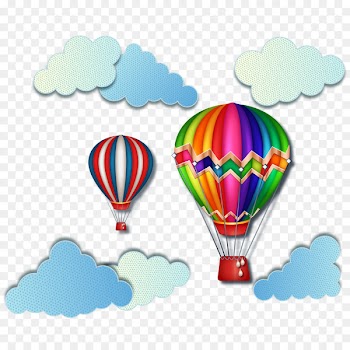 Hot air balloon Toy balloon - Color hot air balloon design vector material 