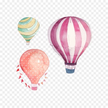 Hot air balloon Watercolor painting Drawing - Drawing Hot Air Balloon 